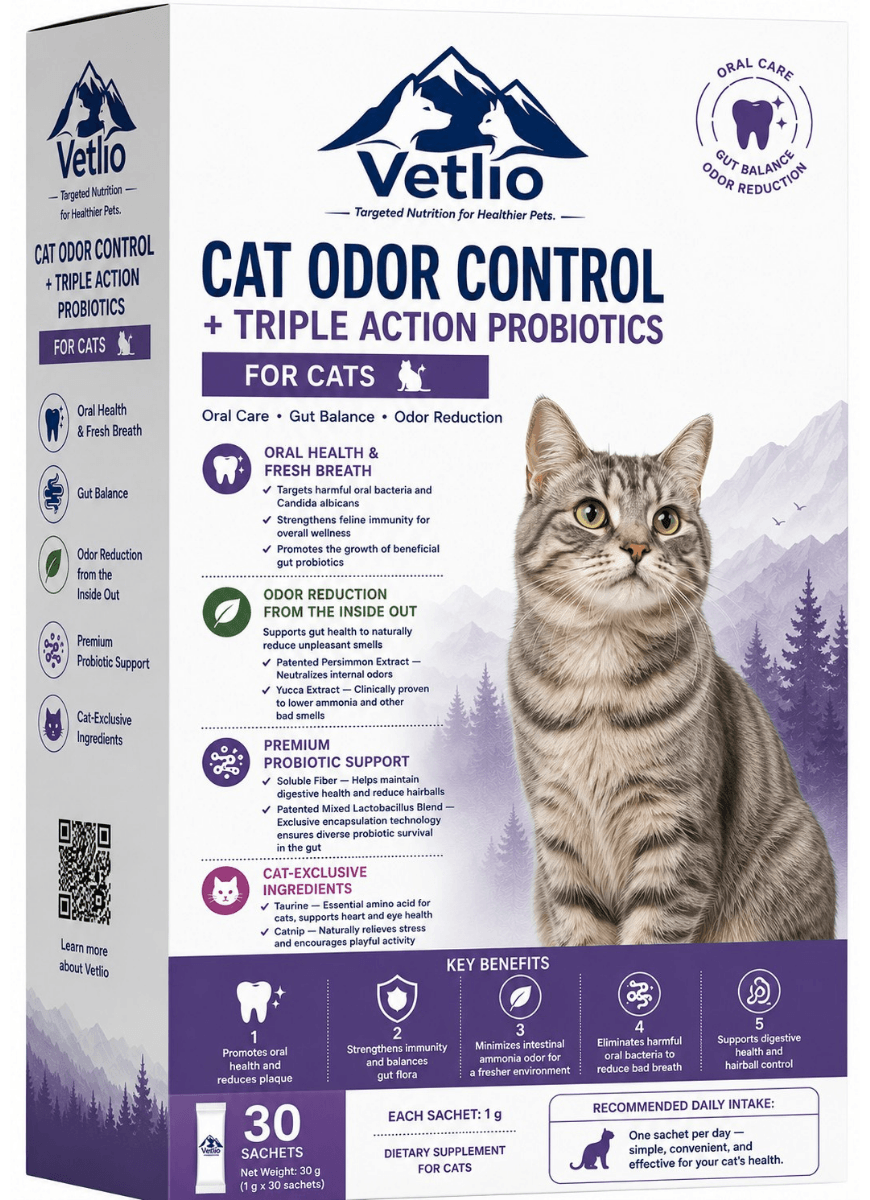 Cat Odor Control + Triple Action Probiotics